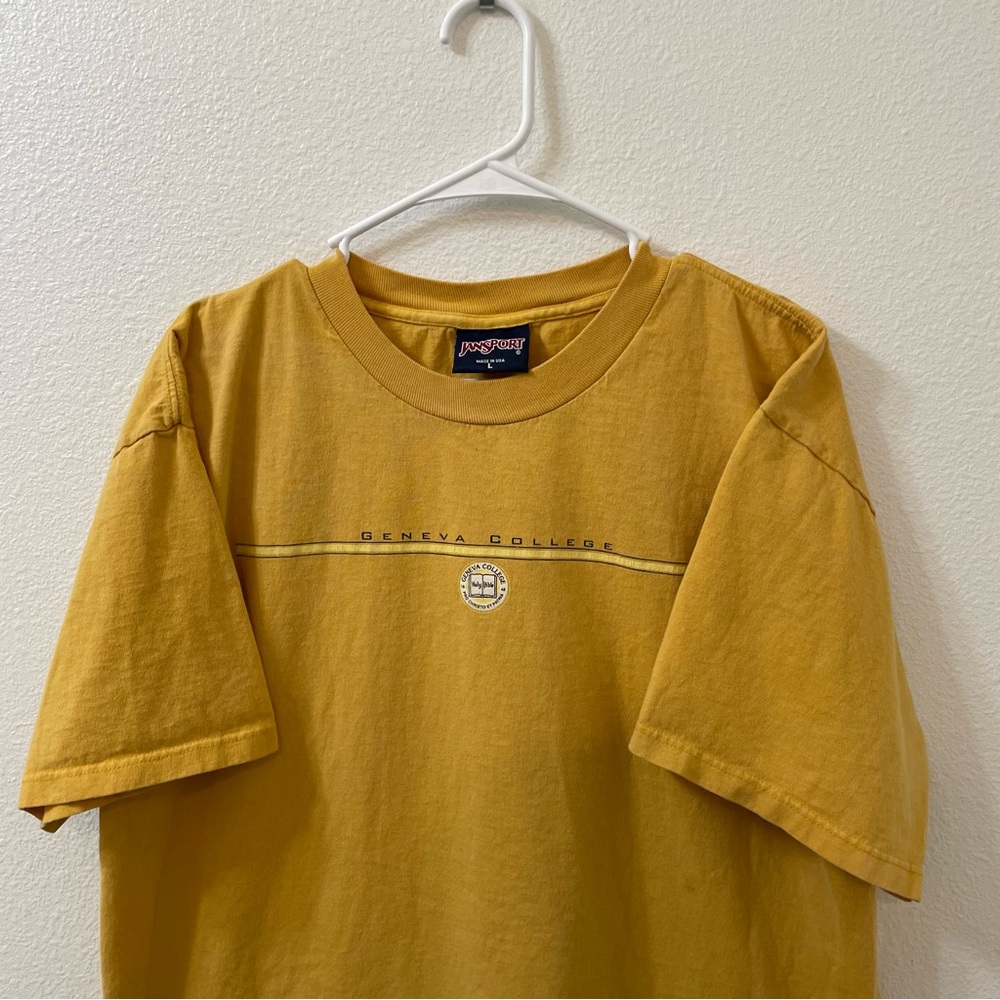 Jansport Geneva college yellow shirt large - Picture 2 of 6